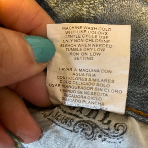 NWOT-Be Girl Jeans distressed denim skirt, size 2X - Picture 5 of 8